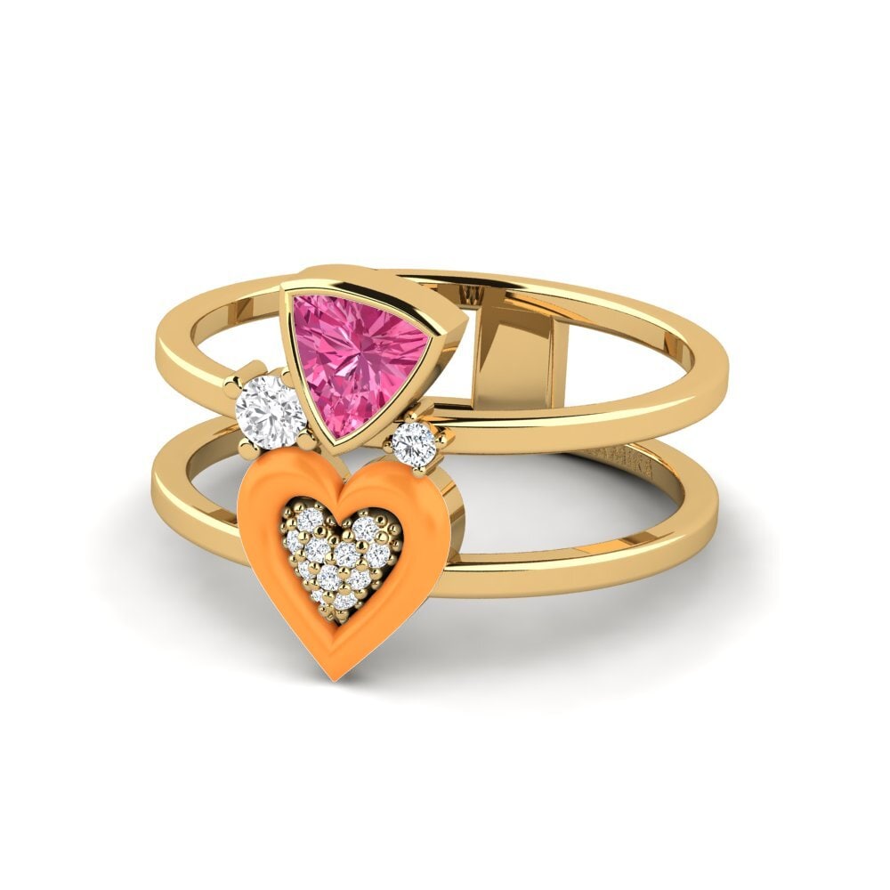 Gelbgold 585 Ring Affollata