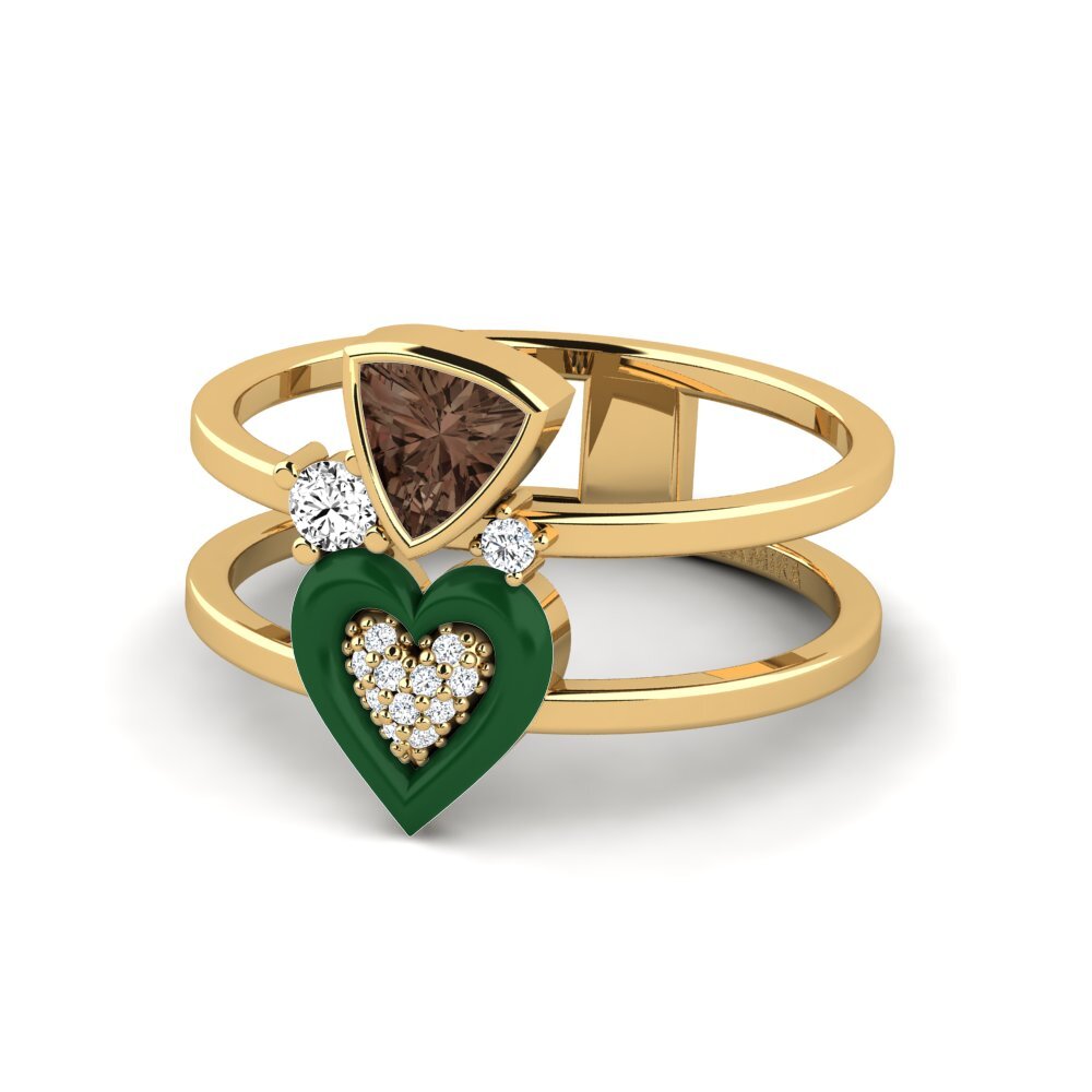 Rauchquarz Ring Affollata