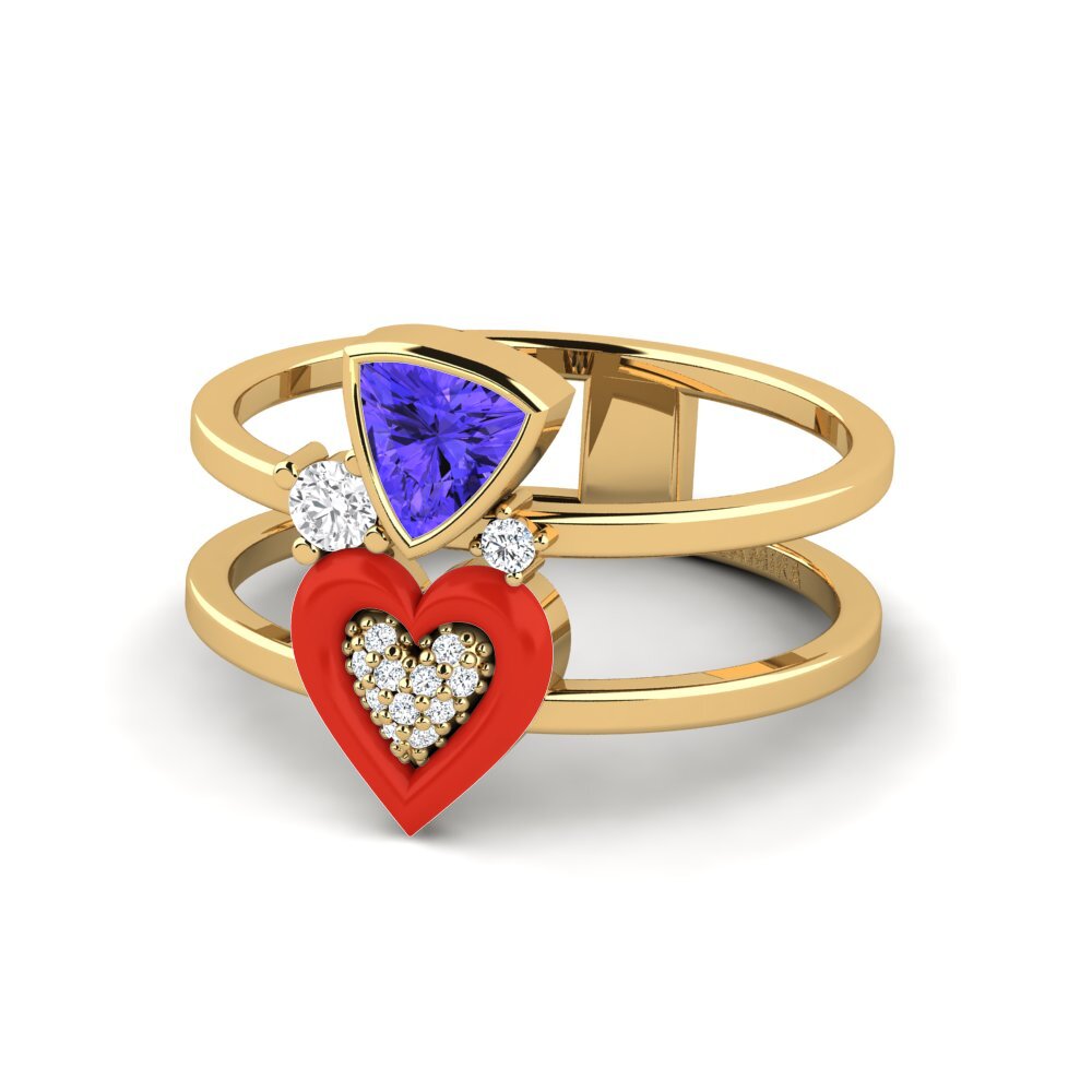 Tanzanite Ring Affollata