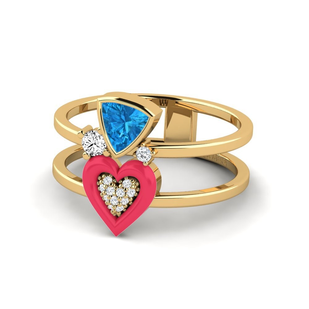 Blauer Topas Ring Affollata