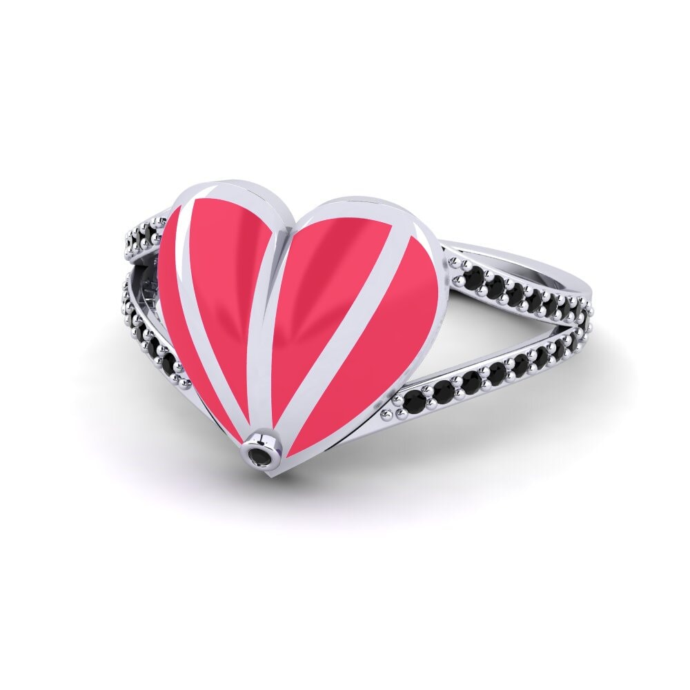 Schwarzer Saphir Ring Afterglow