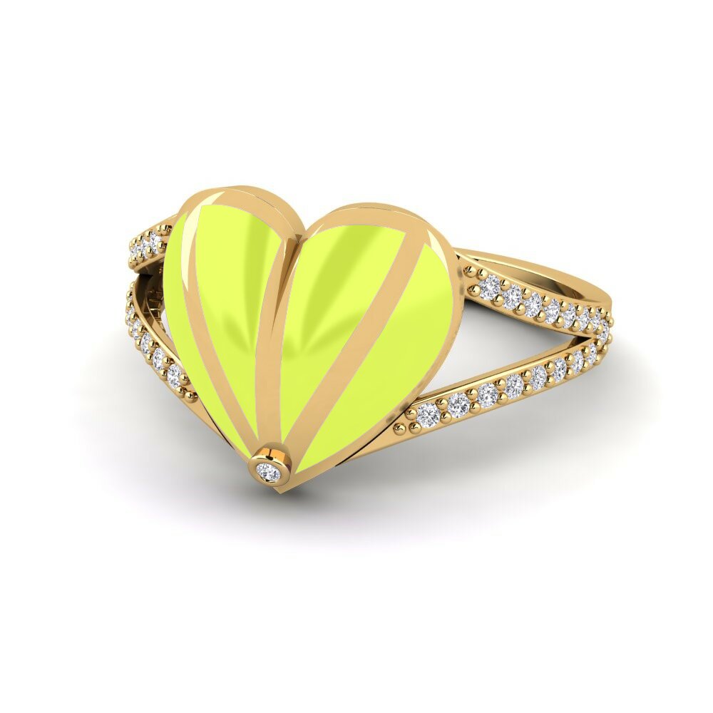 Bagues de fiançailles Diamant Cœur