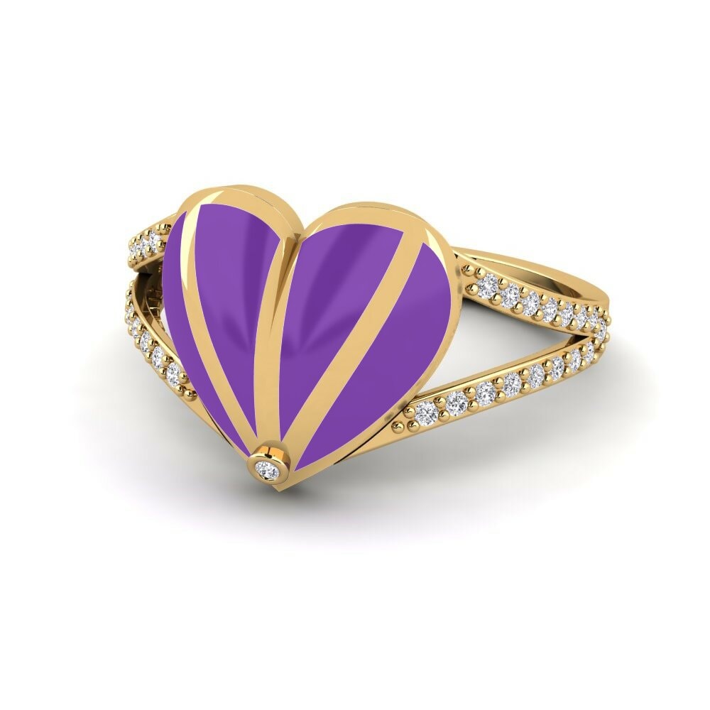 Bagues Diamant De Synthèse Cœur