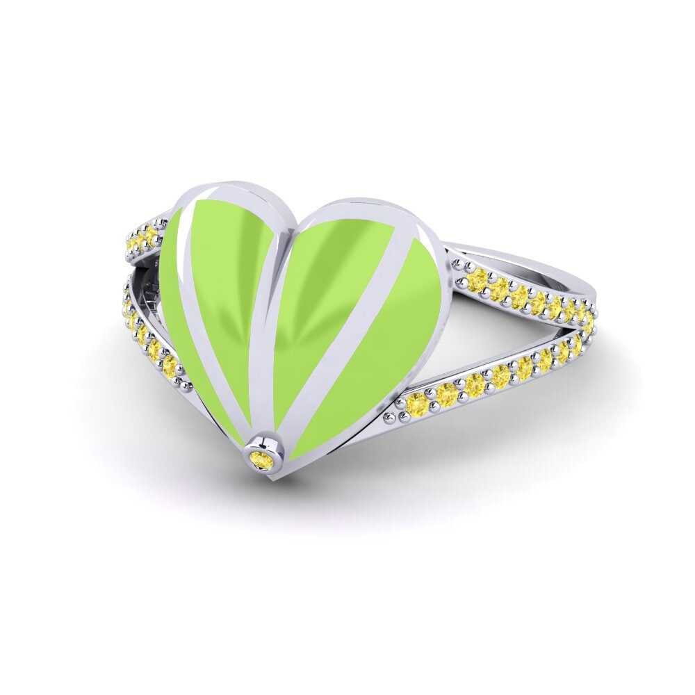 Gelber Saphir Ring Afterglow