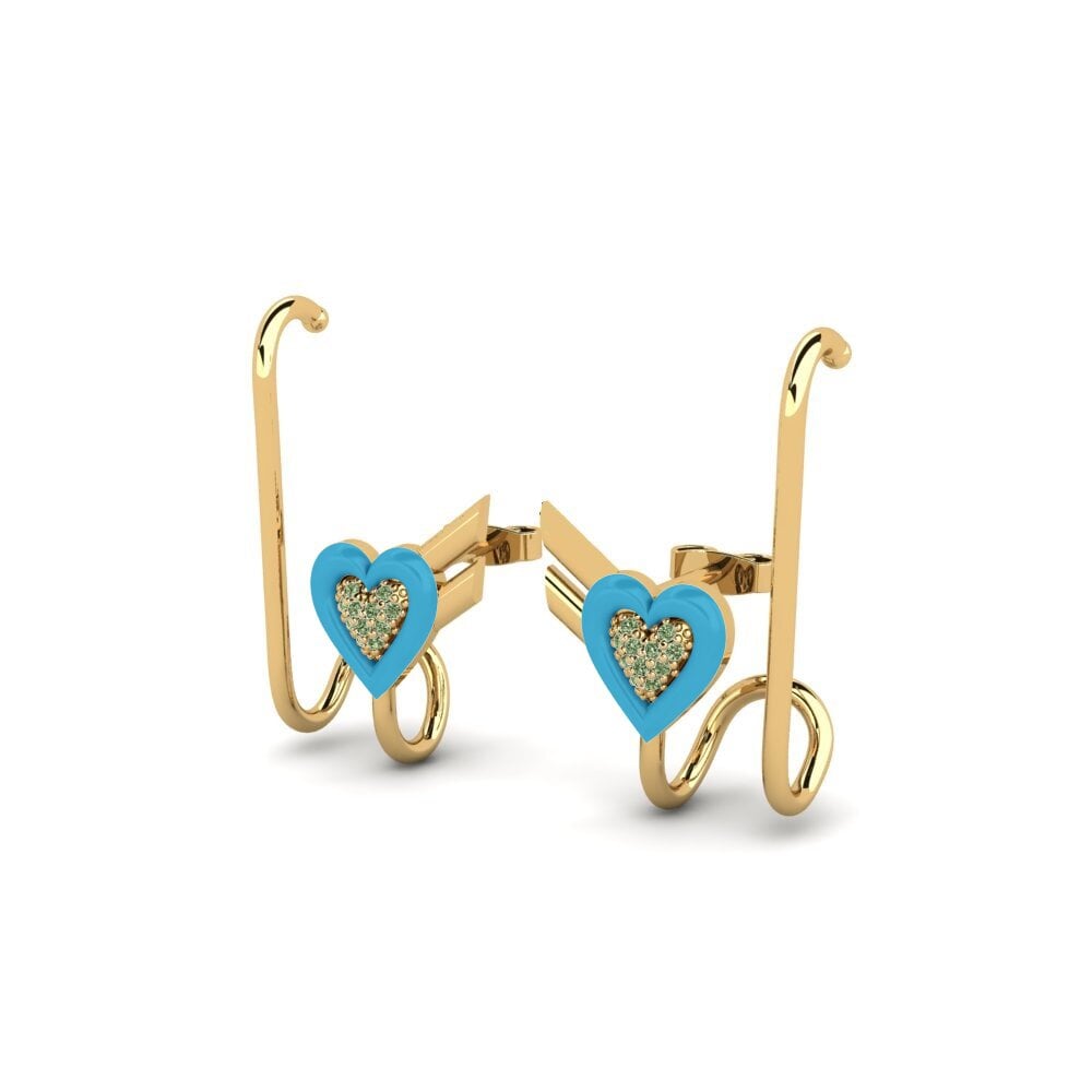 Green Diamond Women's Earring Alcove