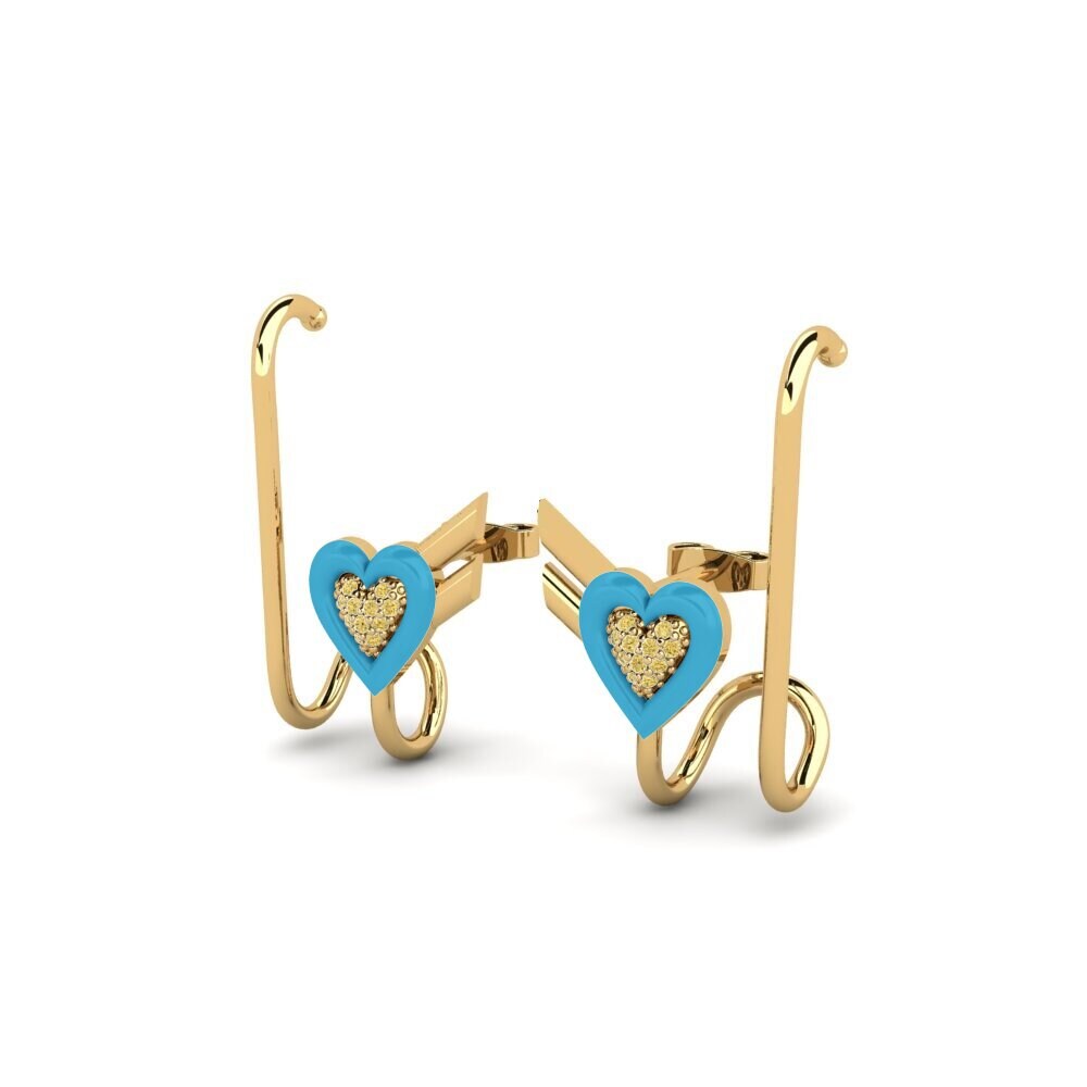 Yellow Diamond Women's Earring Alcove