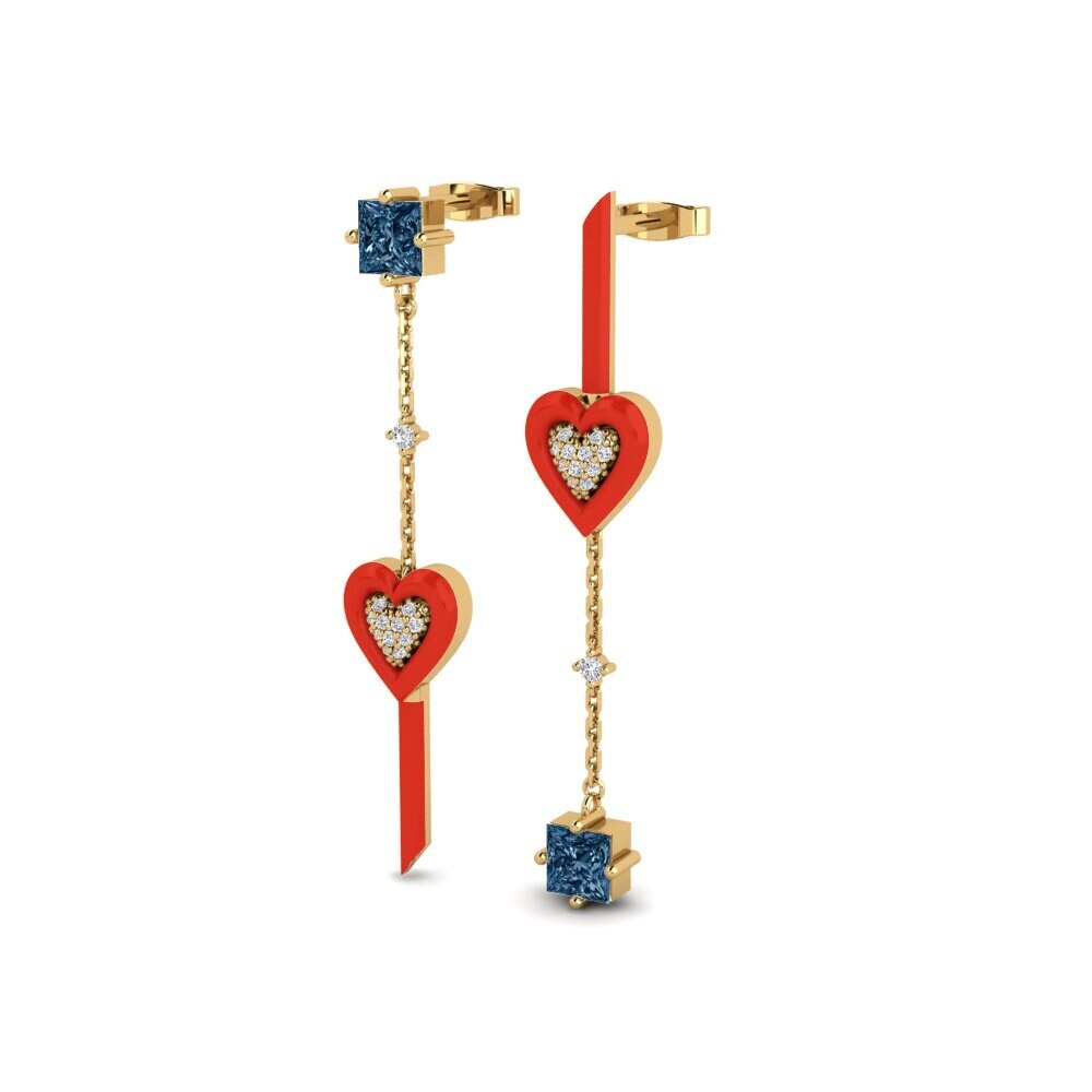 Diamante Azul Pendiente de mujer Amorediverso