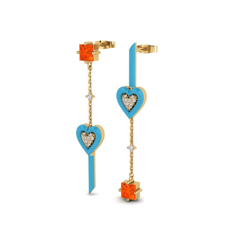 Feueropal Damen ohrring Amorediverso