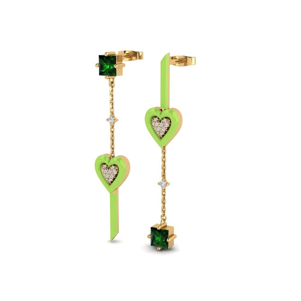 Turmalina verde Pendiente de mujer Amorediverso