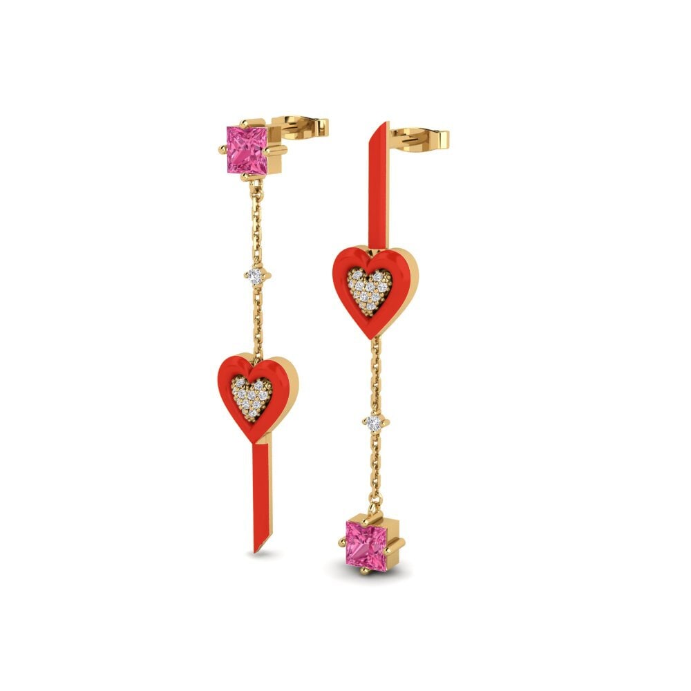 Pink Tourmaline Women's Earring Amorediverso