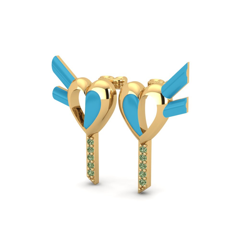 Green Diamond Women's Earring Amoregemello