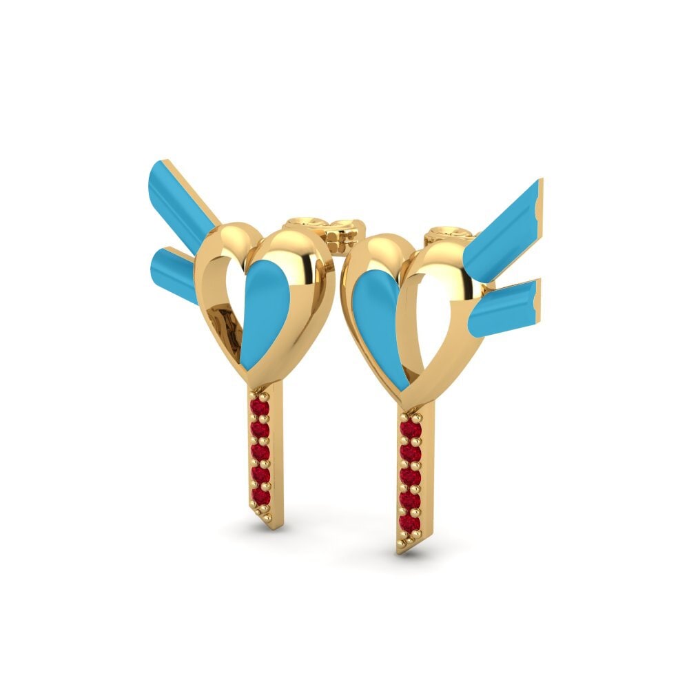 Red Zirconia Women's Earring Amoregemello