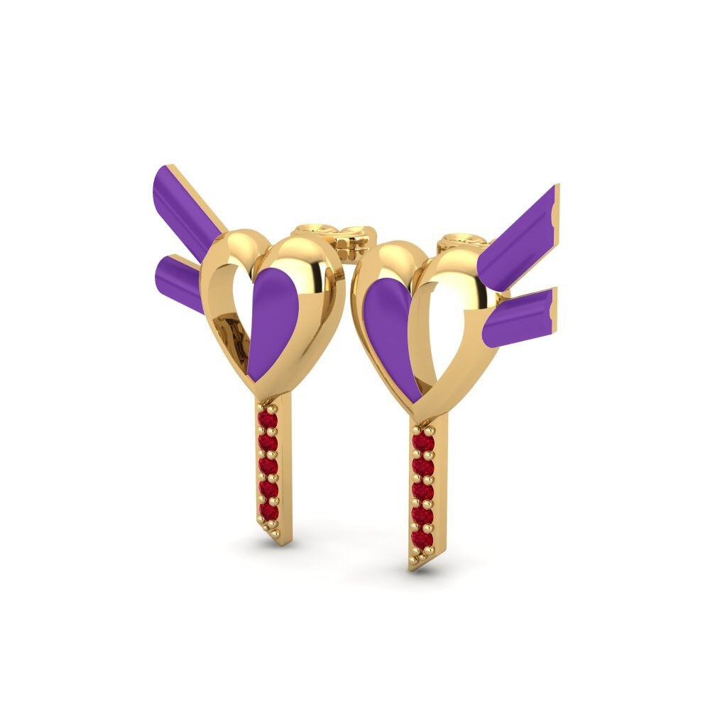 Red Zirconia Women's Earring Amoregemello