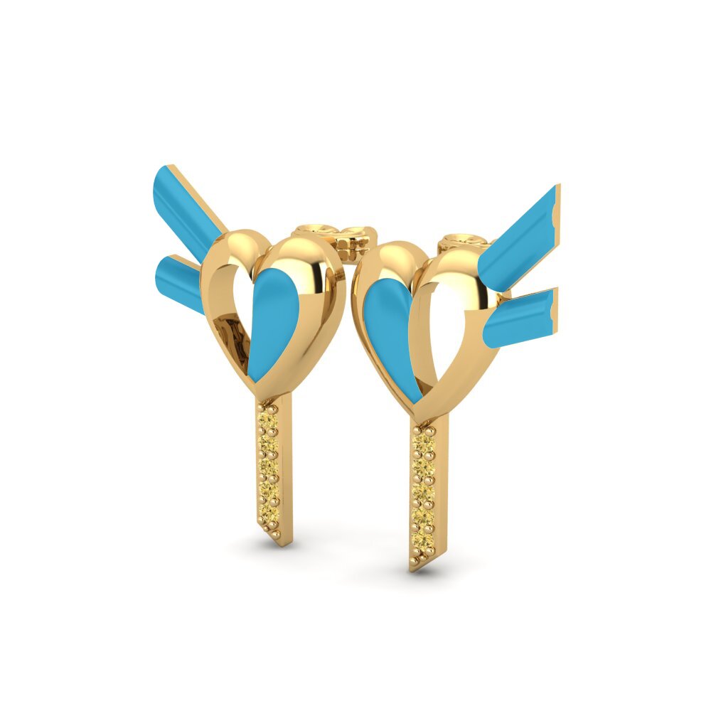Yellow Diamond Women's Earring Amoregemello
