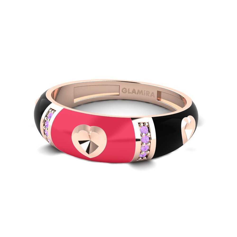 9ct Rose Gold Ring Amorousness