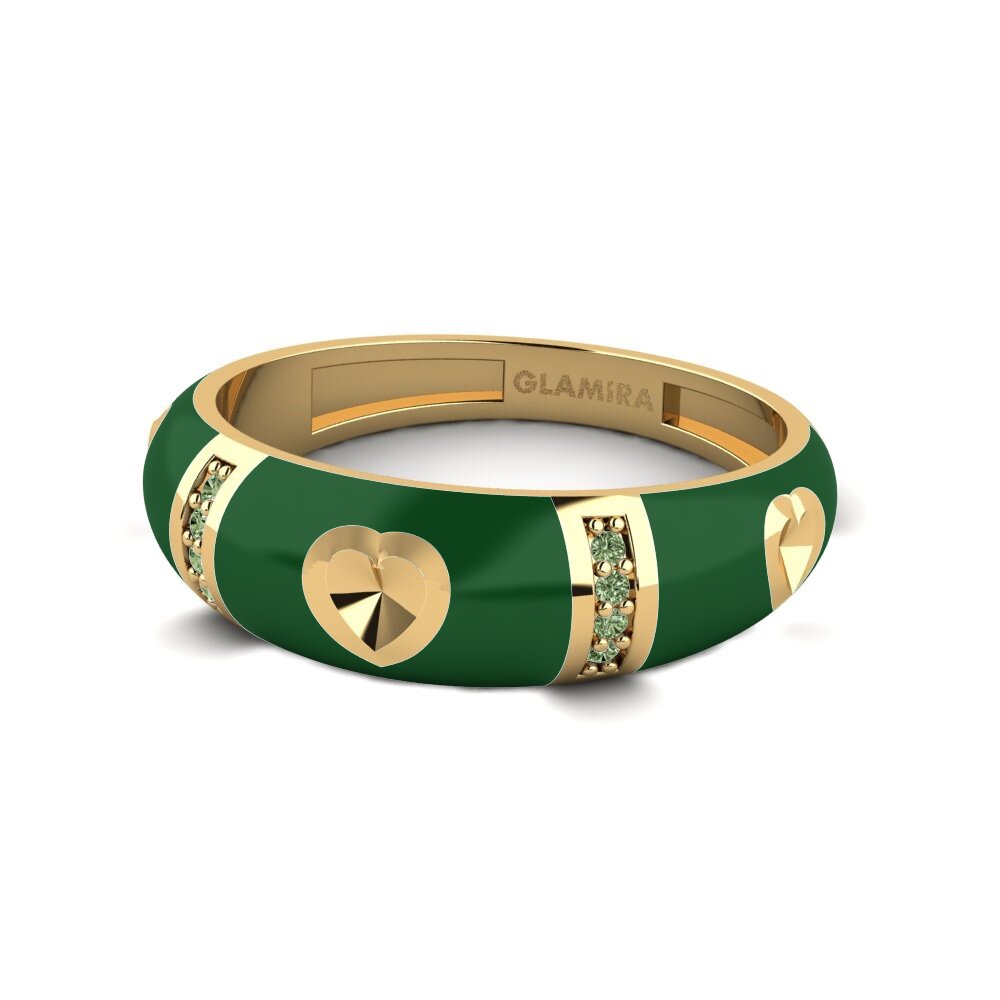 Green Diamond Ring Amorousness