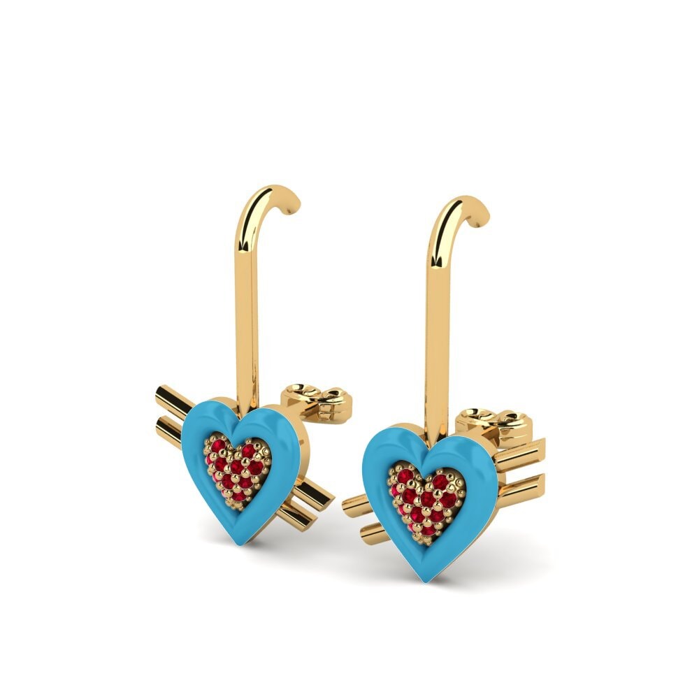 Red Zirconia Women's Earring Beatuscor