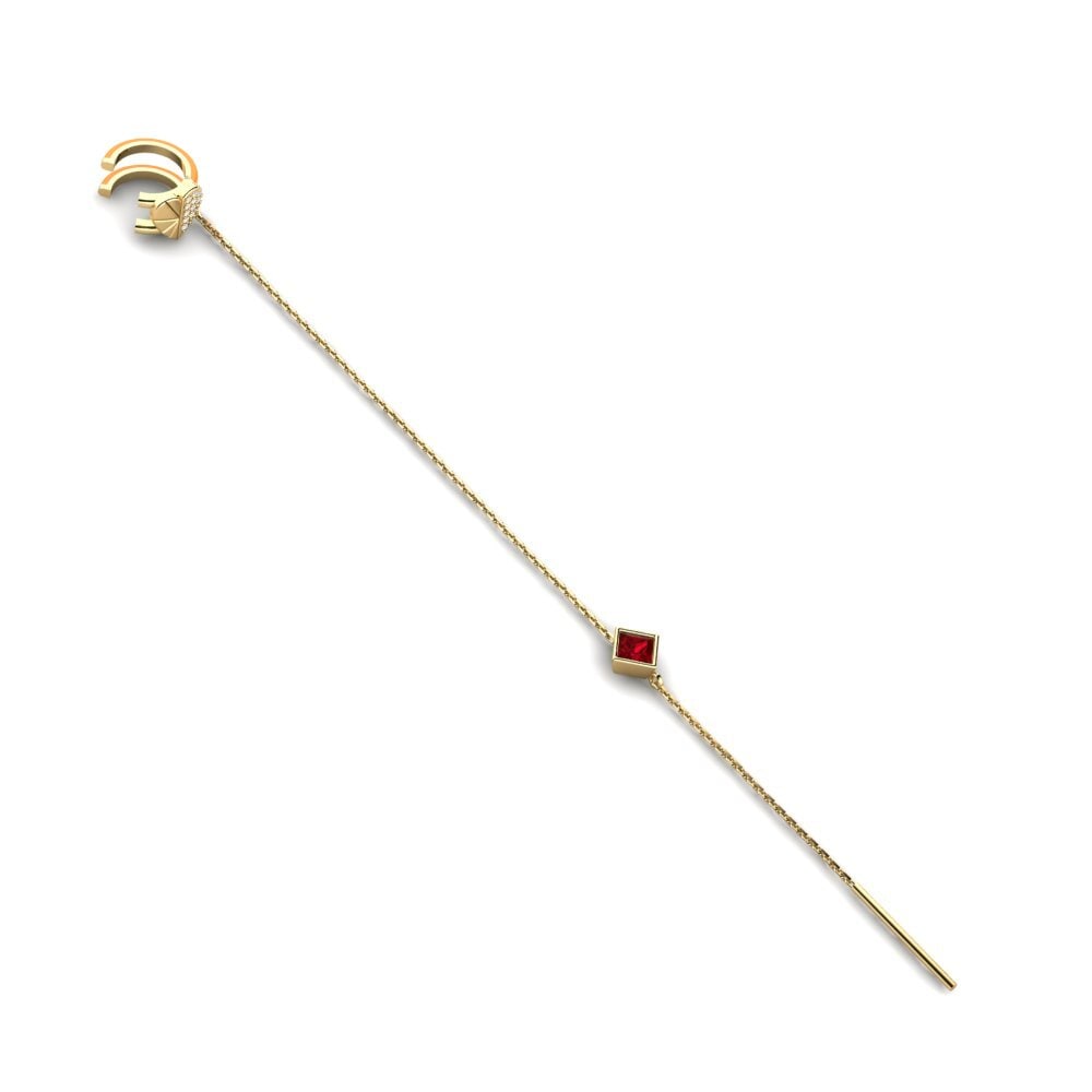 Red Zirconia Women's Earring Bittersweat