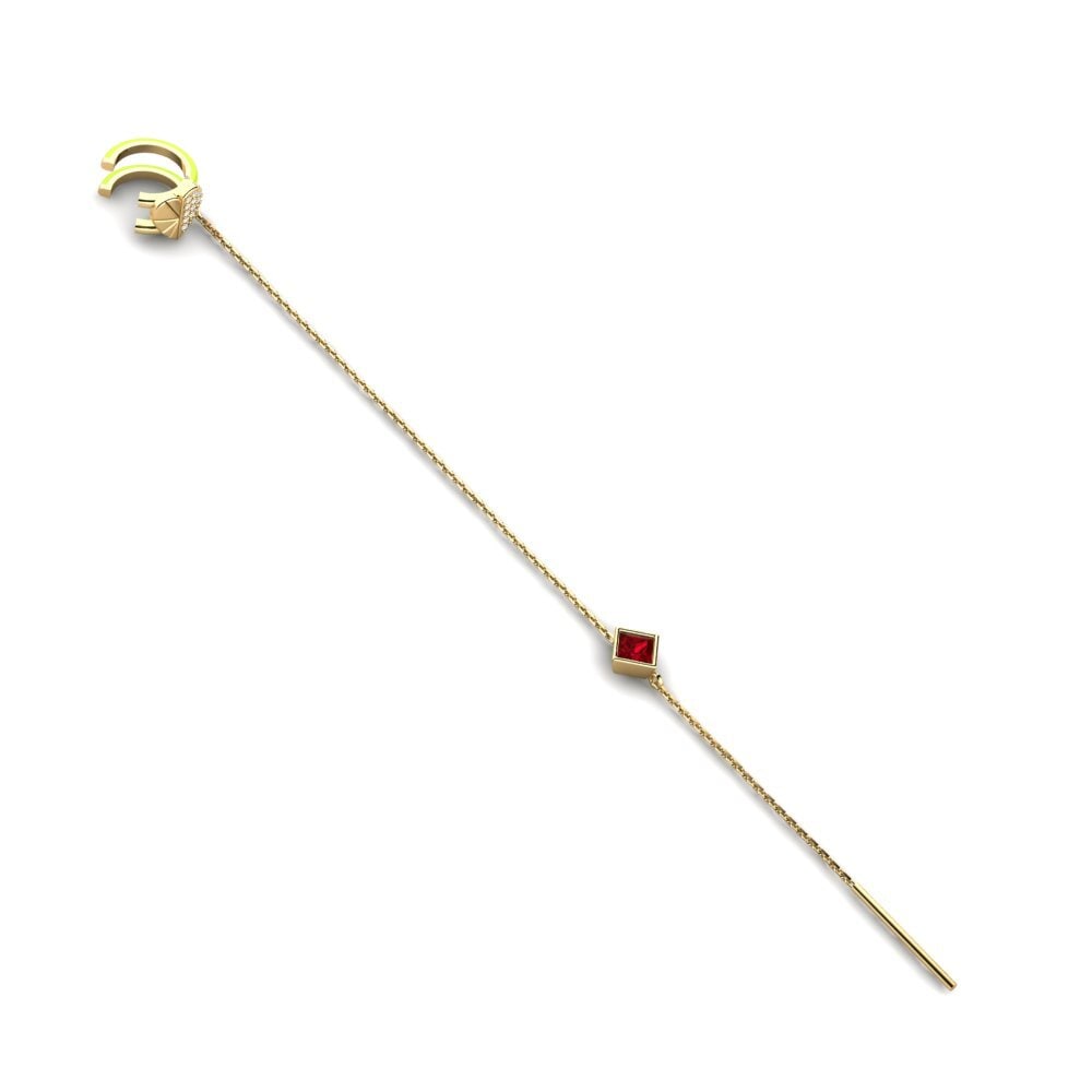 Red Zirconia Women's Earring Bittersweat