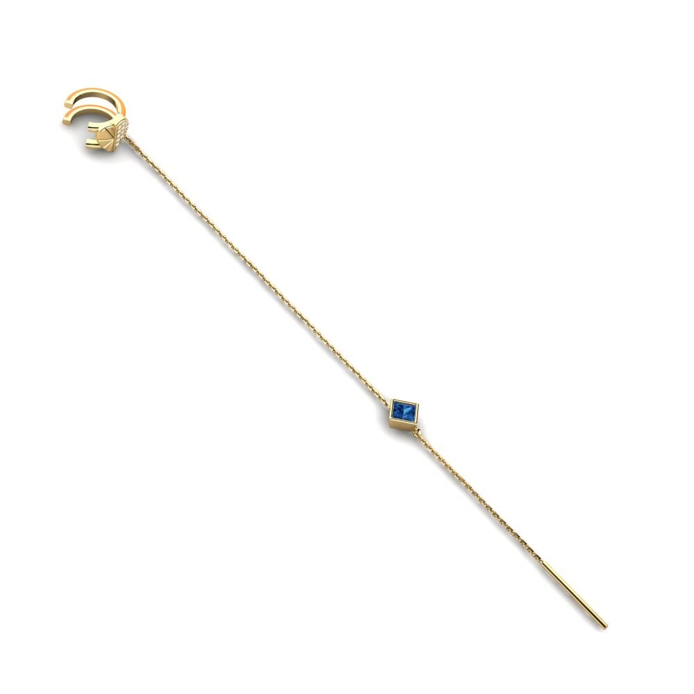 Đá Zirconia Xanh Lam Bông tai nữ Bittersweat