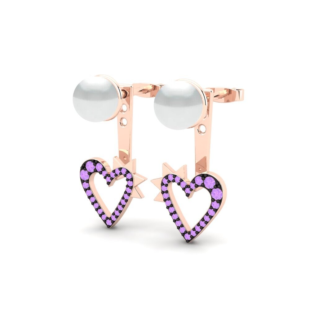 Amethyst Women's Earring Blackheart