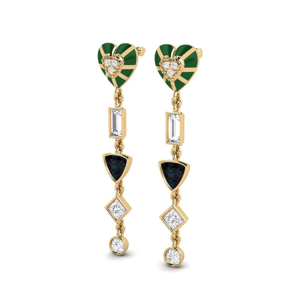 Black Opal Women's Earring Chiari A