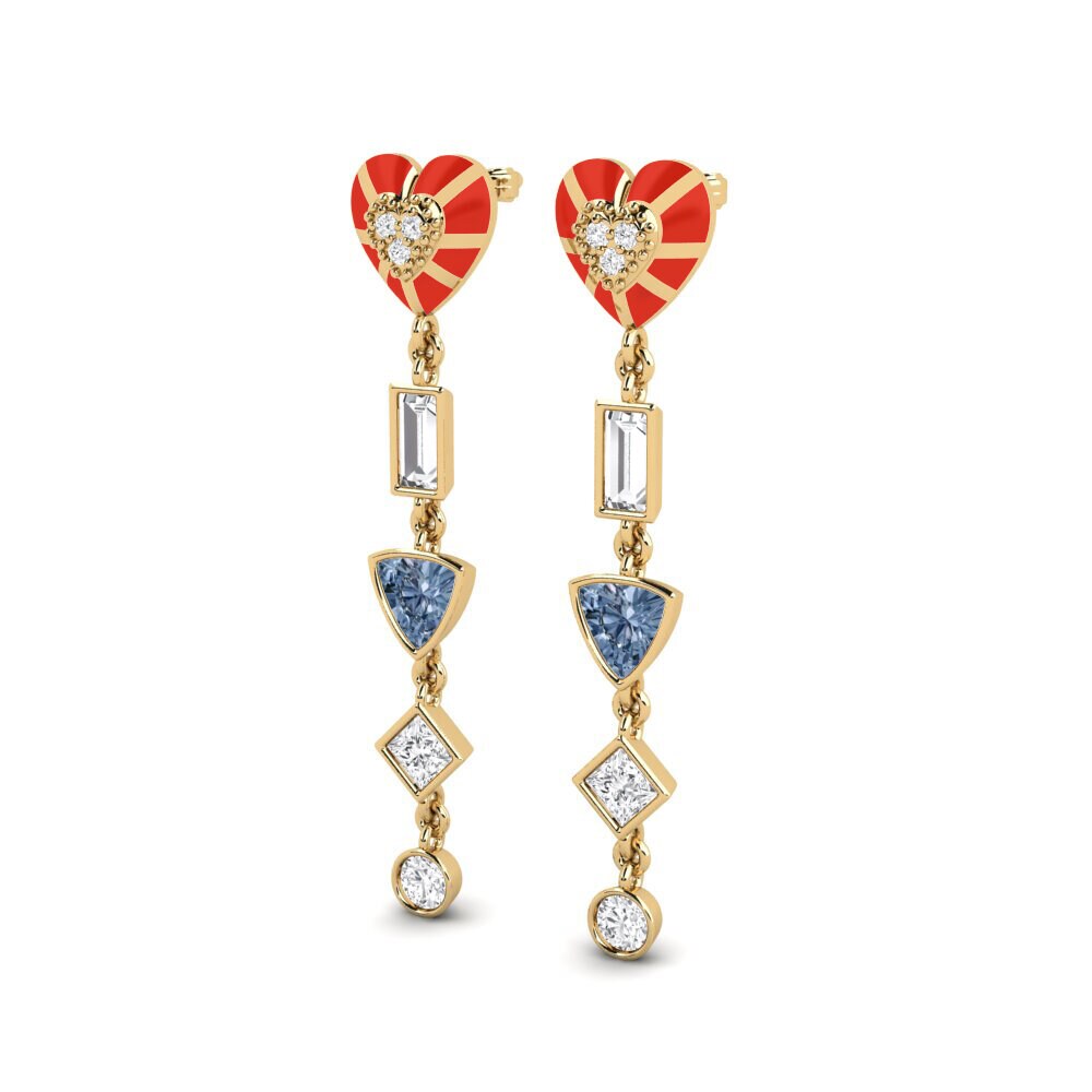 Diamante Azul Pendiente de mujer Chiari A