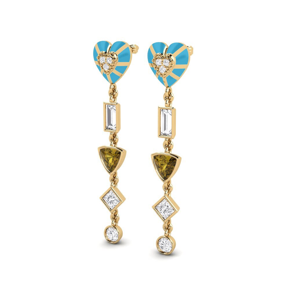 Brown Zircon Women's Earring Chiari A