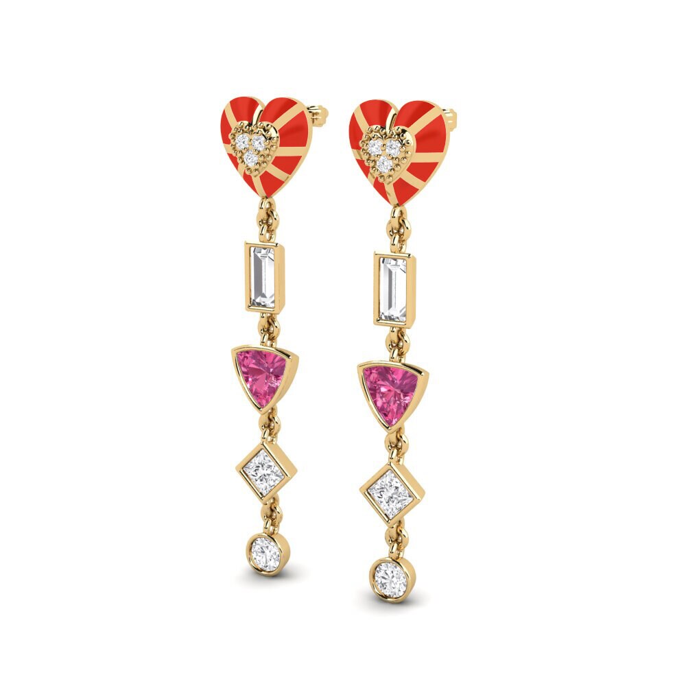 Pink Tourmaline Women's Earring Chiari A