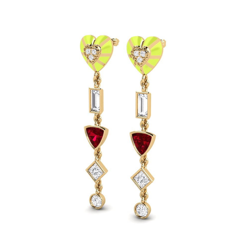 Red Zirconia Women's Earring Chiari A