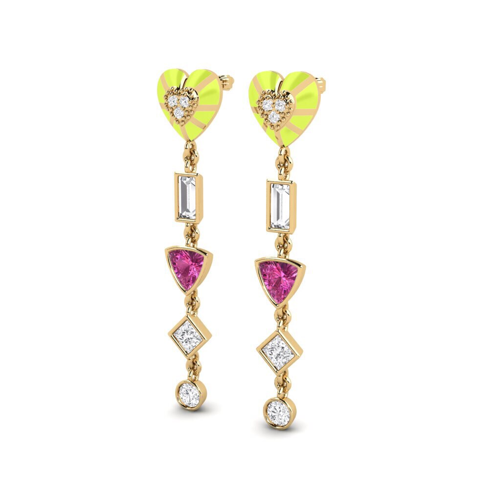 Pink Topaz Women's Earring Chiari A