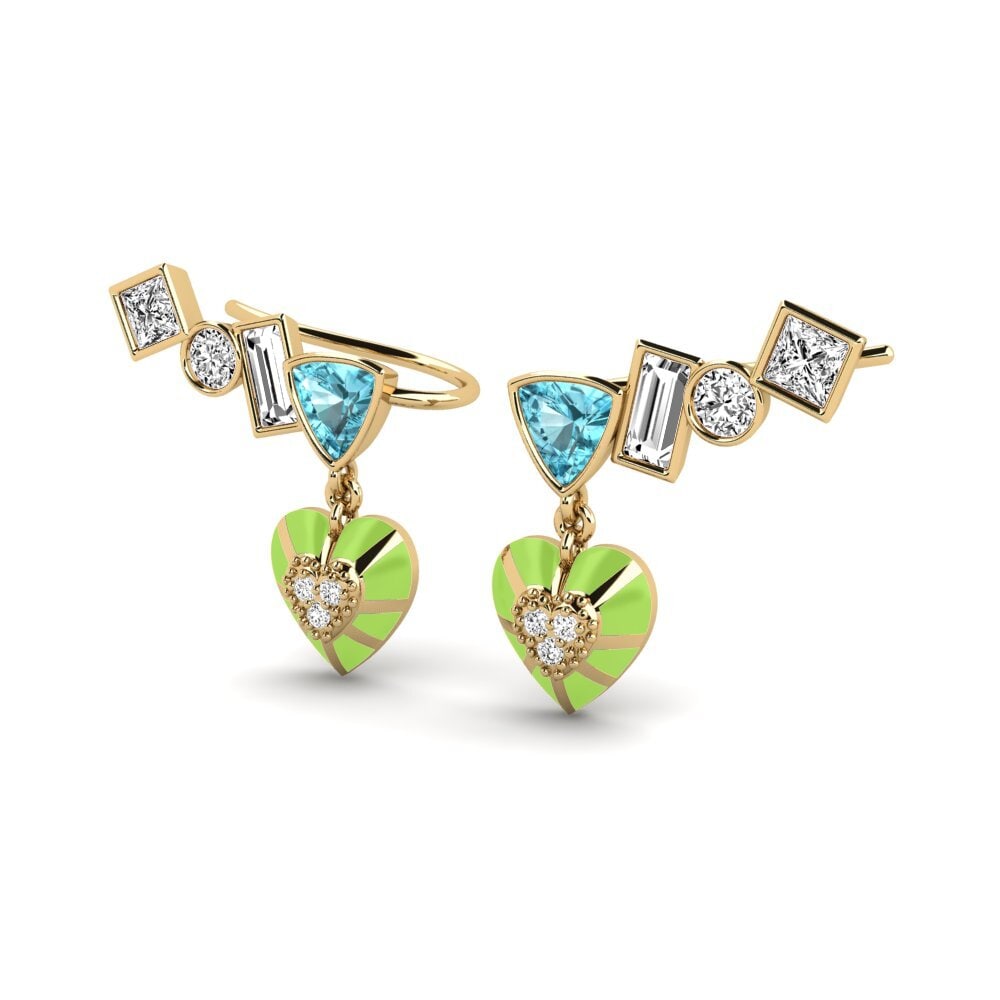 Circón Azul Pendiente de mujer Chiari B