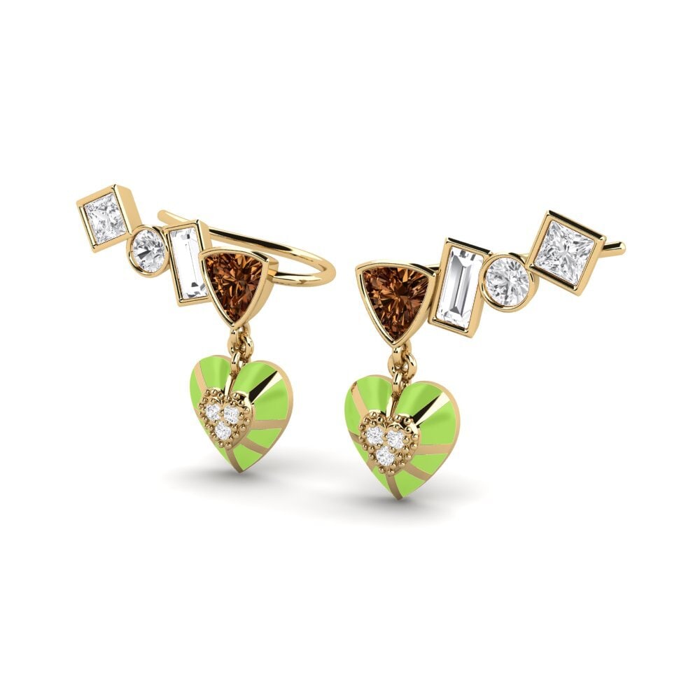 Diamante Marrón Pendiente de mujer Chiari B