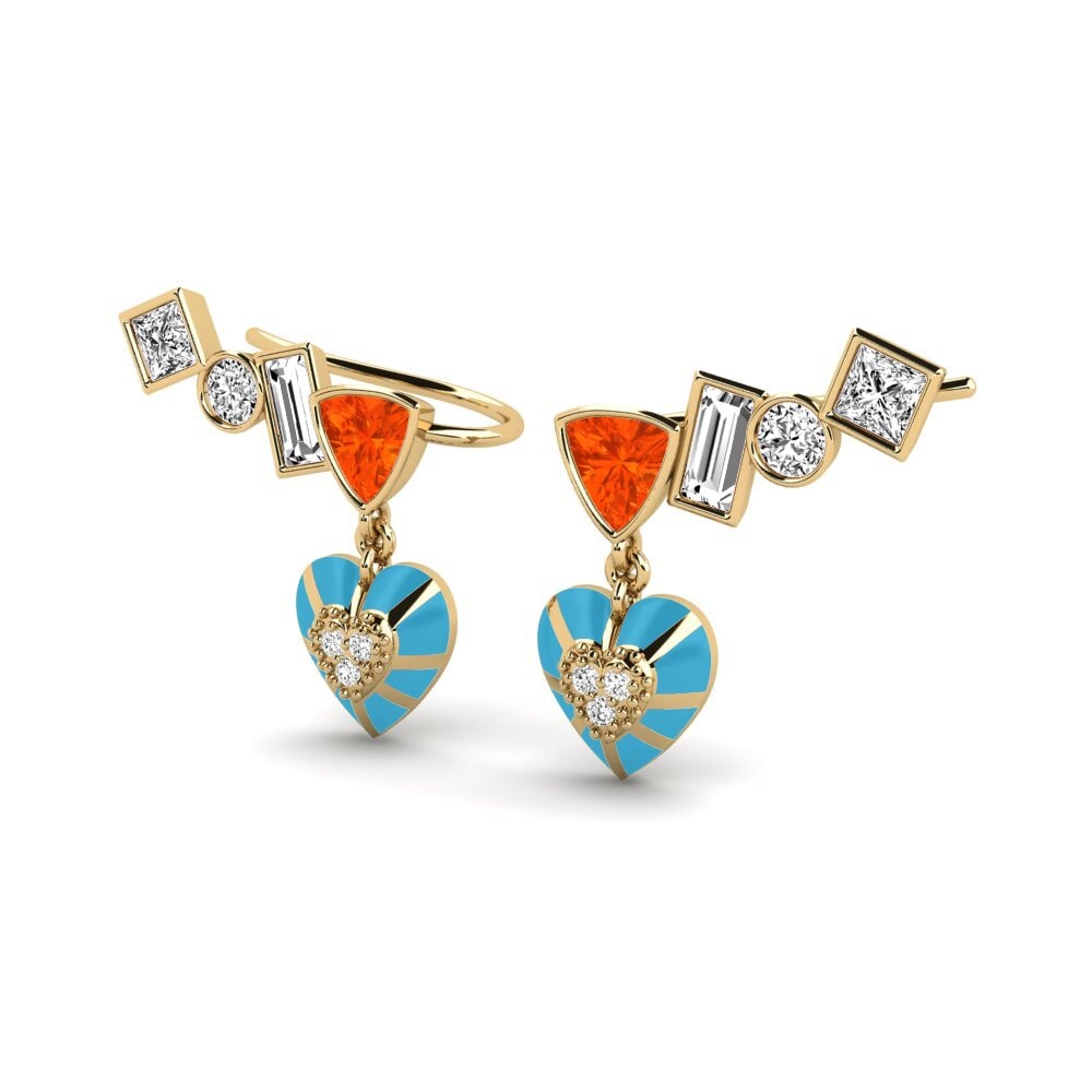 Feueropal Damen ohrring Chiari B