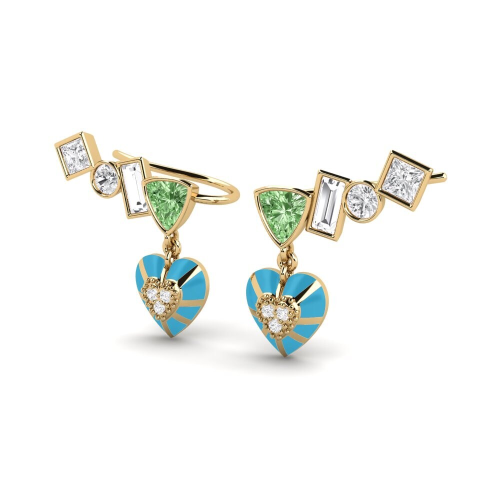 Green Diamond Women's Earring Chiari B
