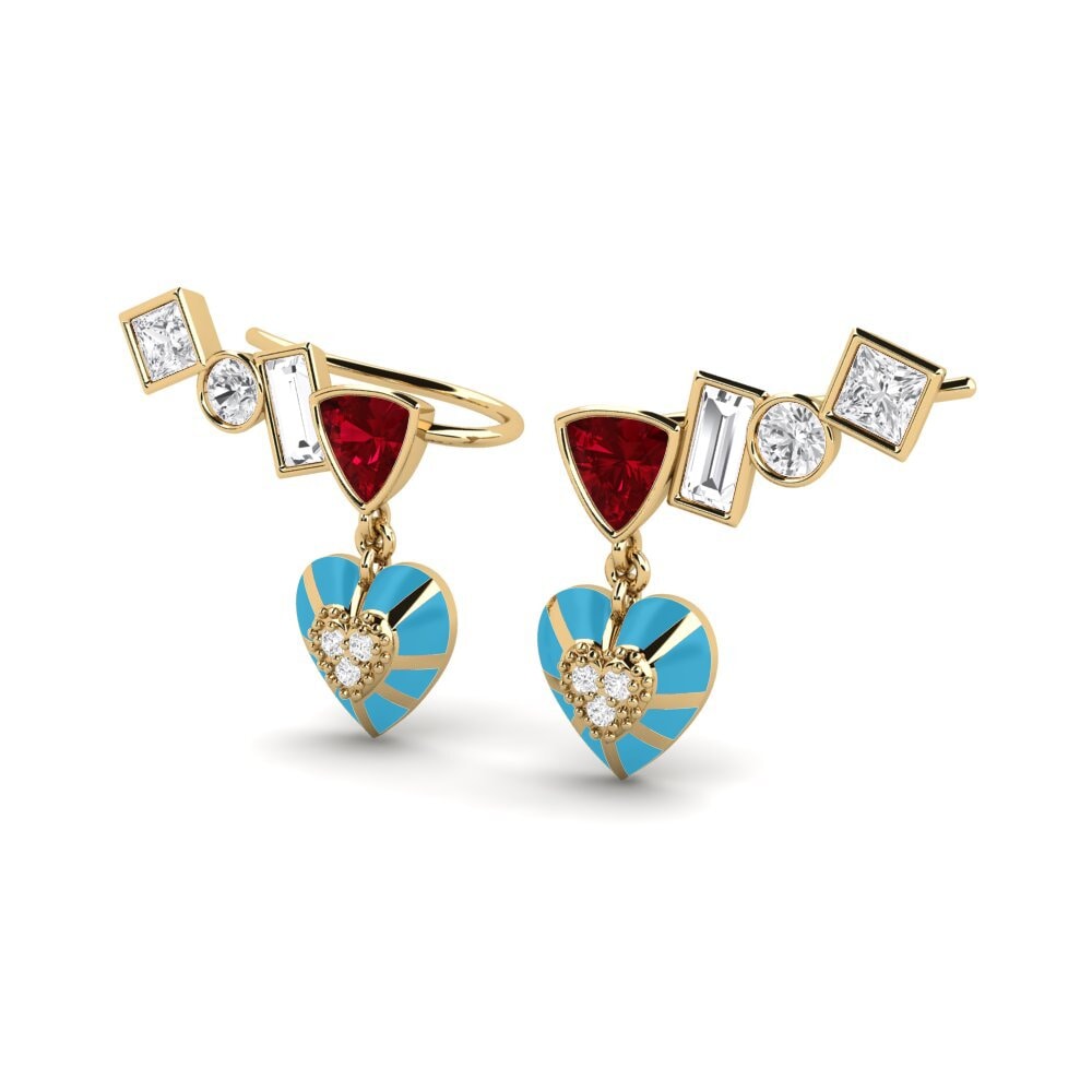 Red Zirconia Women's Earring Chiari B