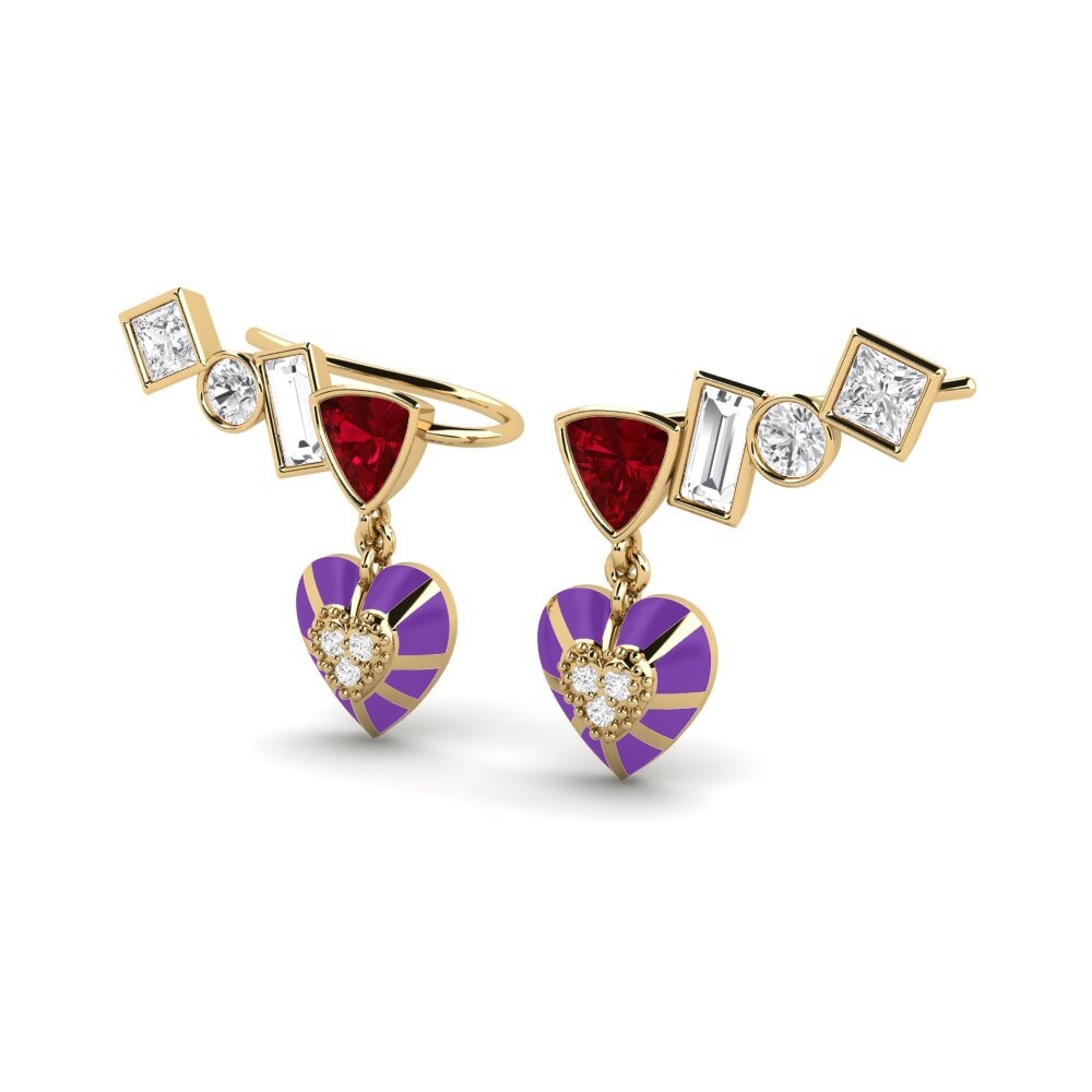 Red Zirconia Women's Earring Chiari B