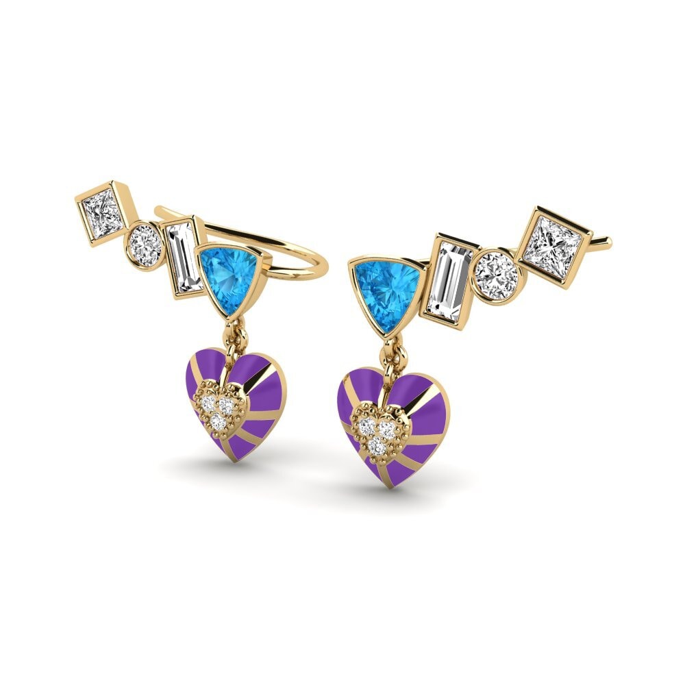 Blauwe Topaas Dames Oorbellen Chiari B