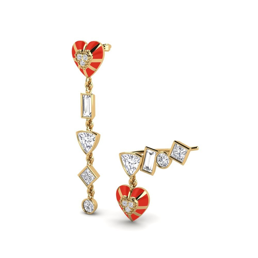 Labor-gezüchteter Diamant Damen ohrring Chiari Set