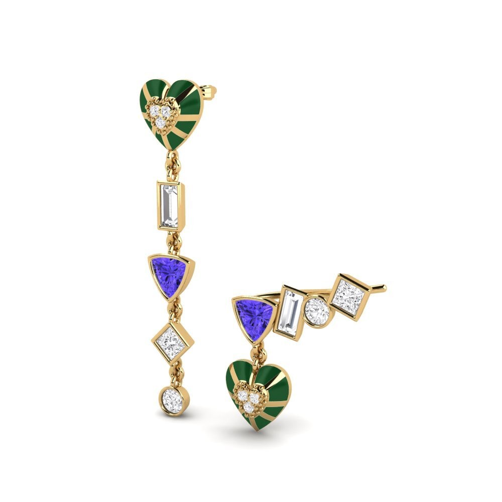 Tanzanite Women's Earring Chiari Set