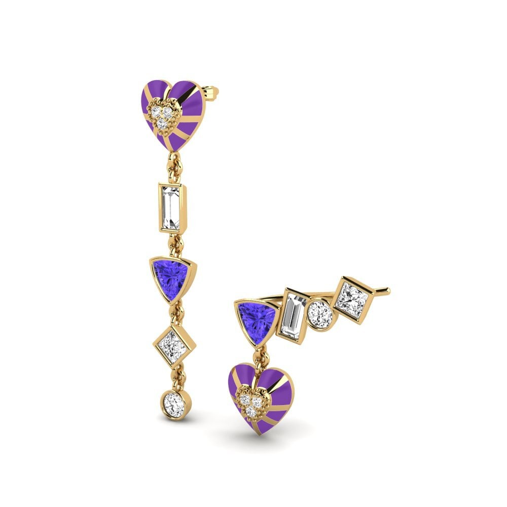 Tanzanita Pendiente de mujer Chiari Set