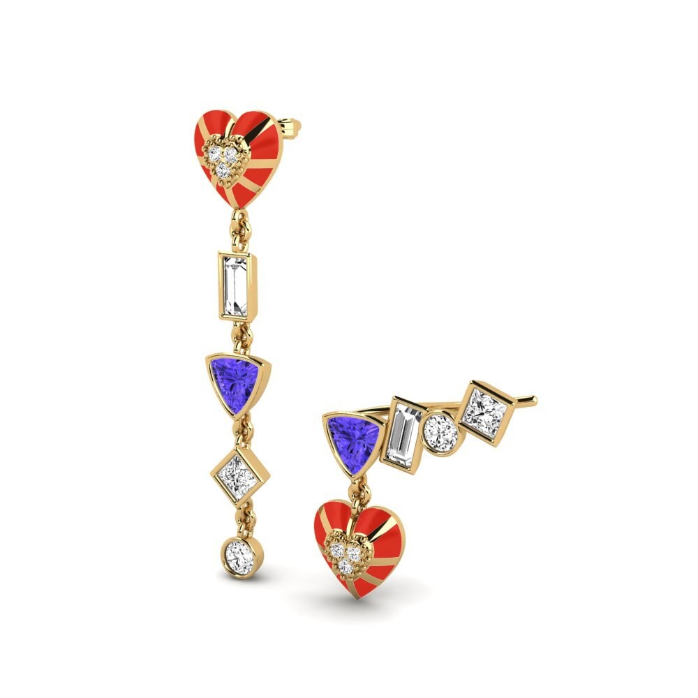 Tanzanita Pendiente de mujer Chiari Set