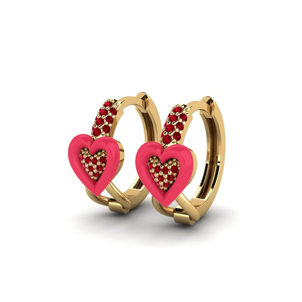 Red Zirconia Women's Earring Contento