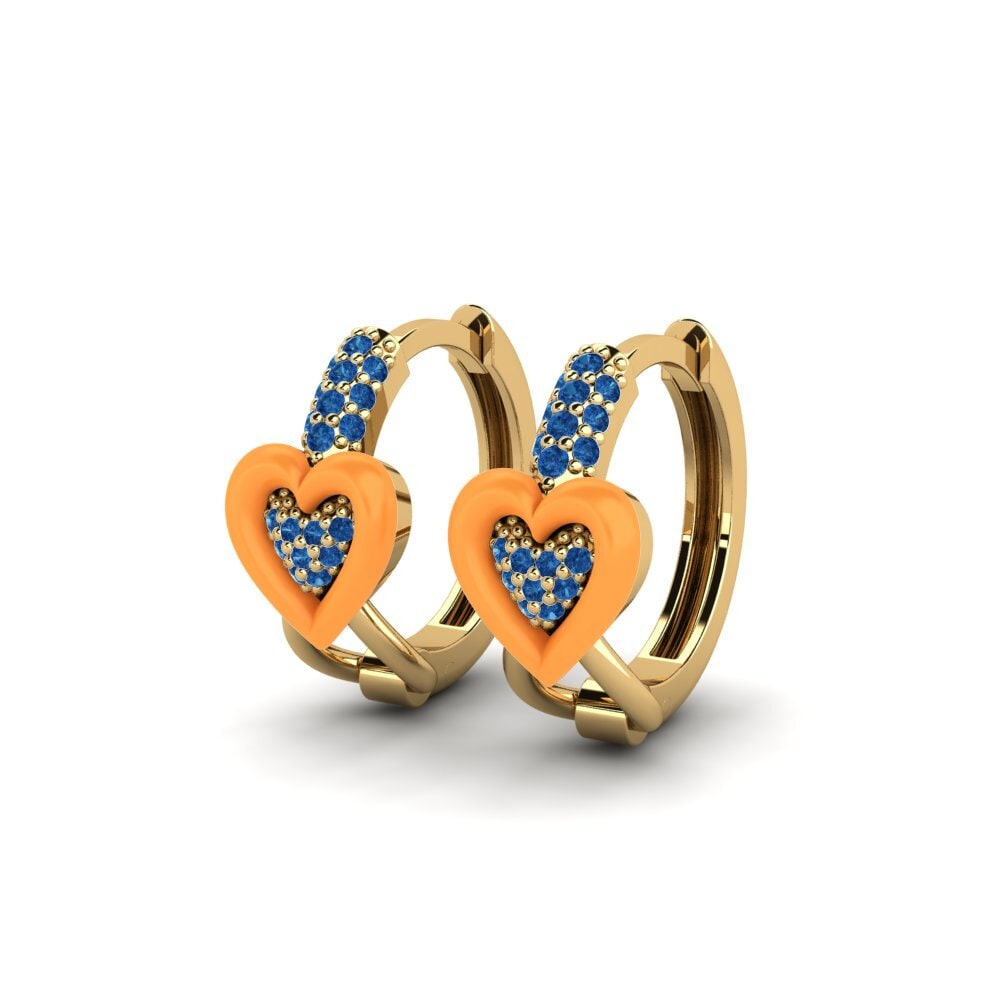 Dark Blue Zirconia Women's Earring Contento