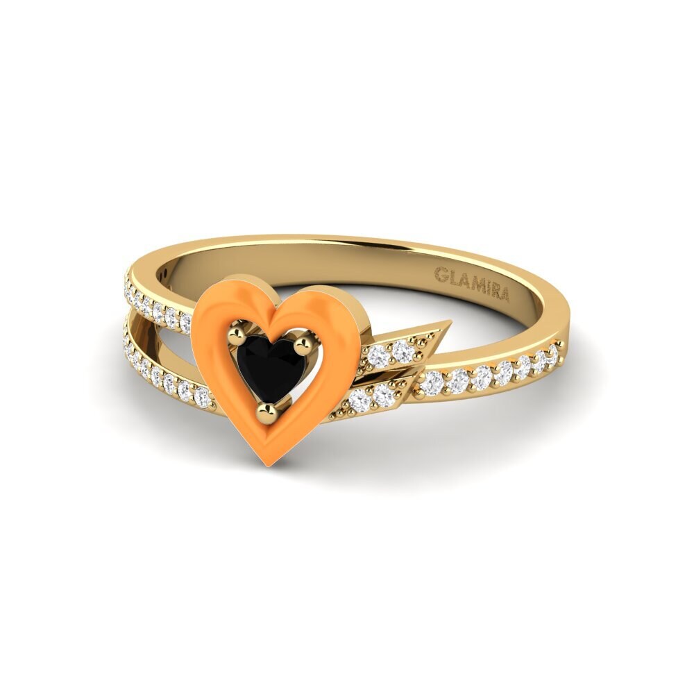 Schwarzer Saphir Ring Cuoresotille