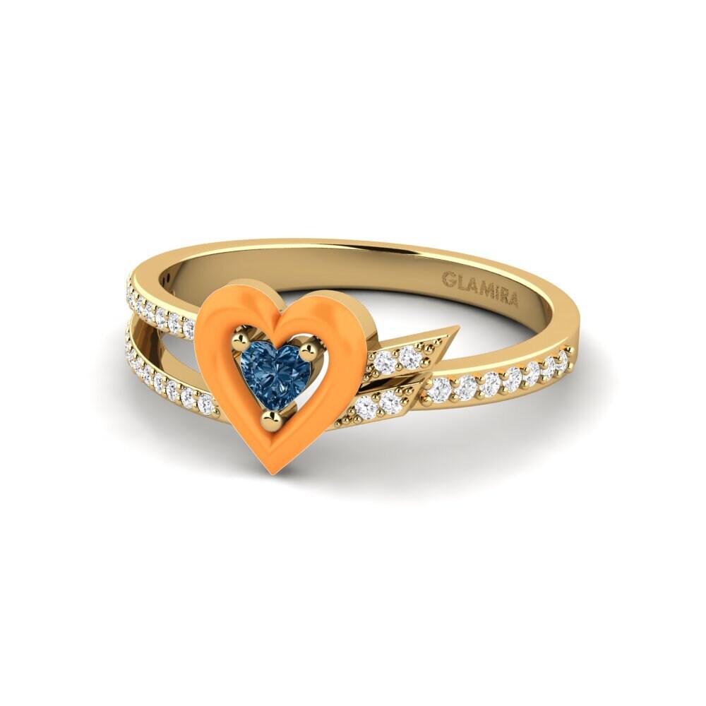 Blauer Diamant Ring Cuoresotille