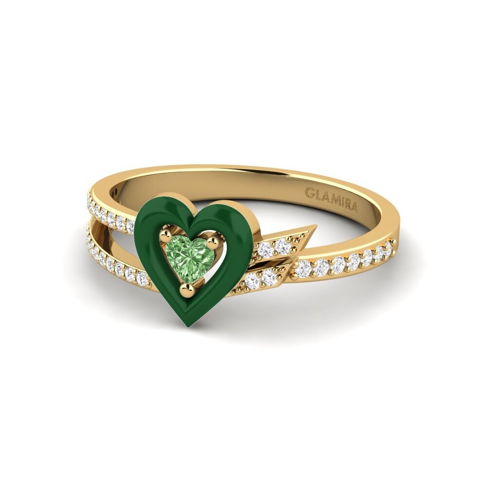 Green Diamond Ring Cuoresotille