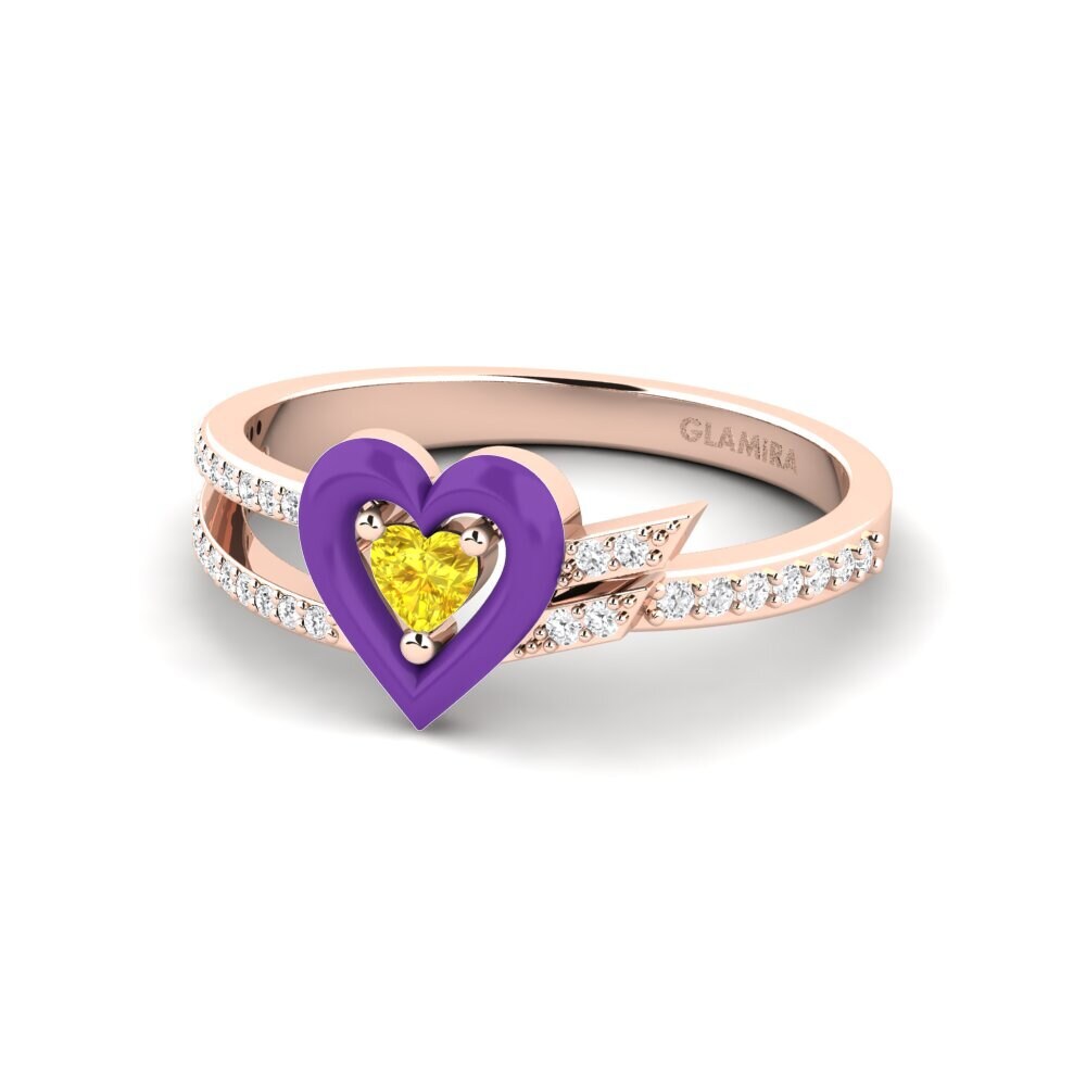 Rotgold 375 Ring Cuoresotille