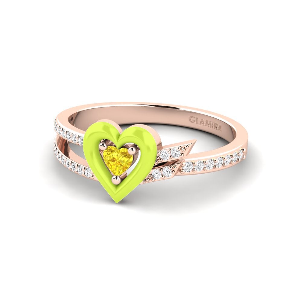 Rotgold 585 Ring Cuoresotille