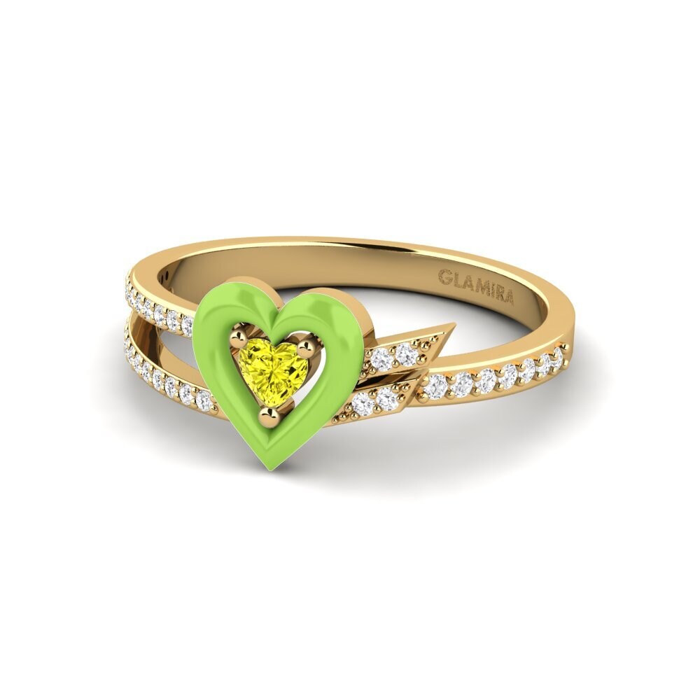 Gelber Diamant Ring Cuoresotille